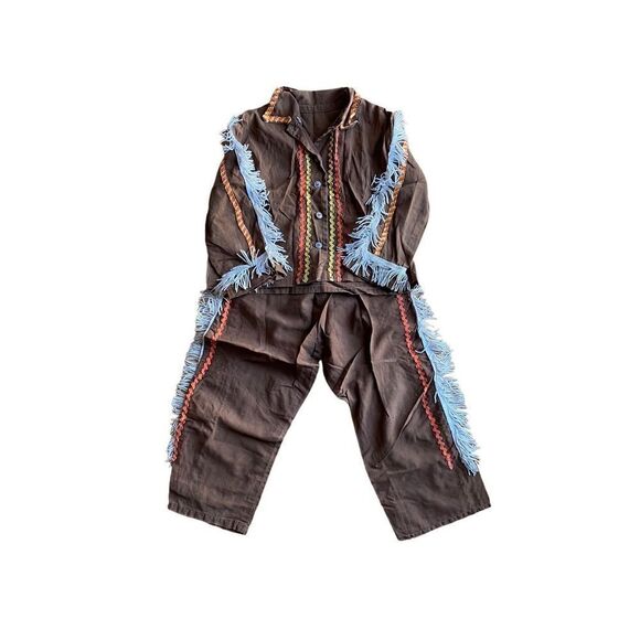 Vintage boys, Native American Halloween costume size 4/5 - Picture 2 of 6